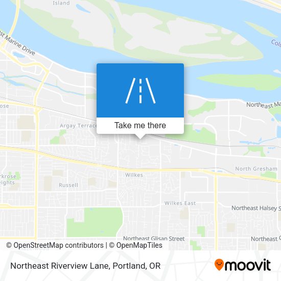 Northeast Riverview Lane map