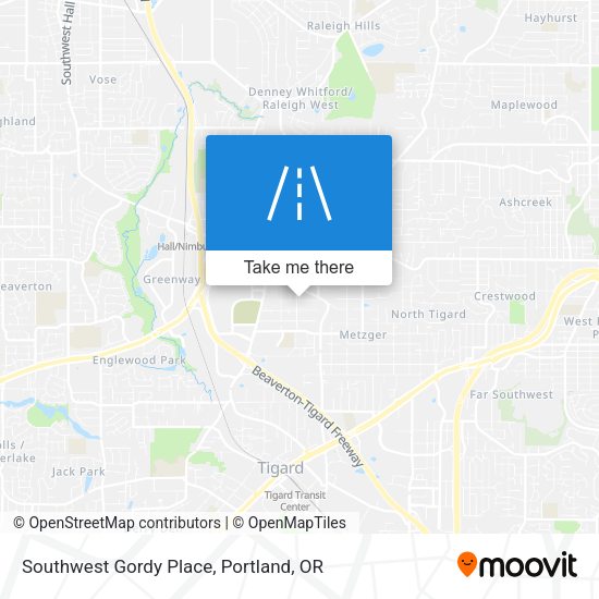 Mapa de Southwest Gordy Place
