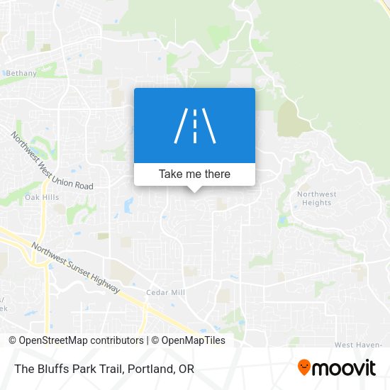 The Bluffs Park Trail map