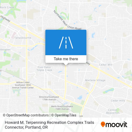 Howard M. Terpenning Recreation Complex Trails Connector map