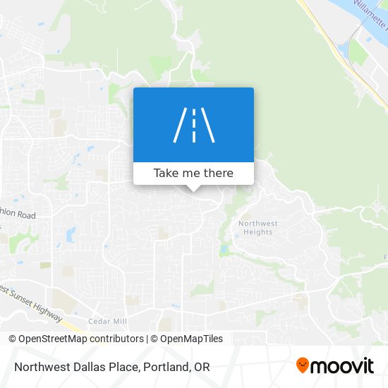 Northwest Dallas Place map