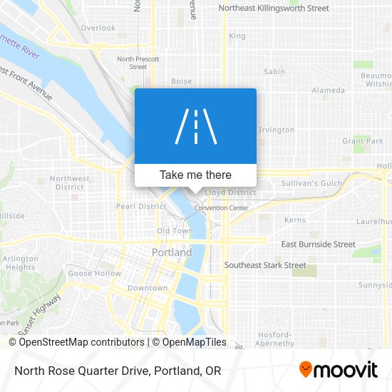 North Rose Quarter Drive map