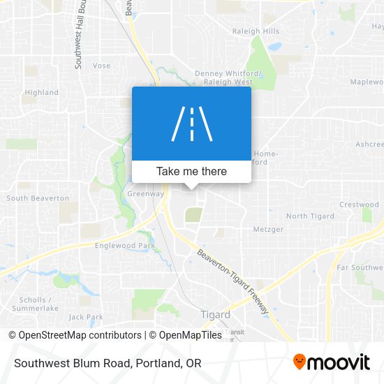 Southwest Blum Road map