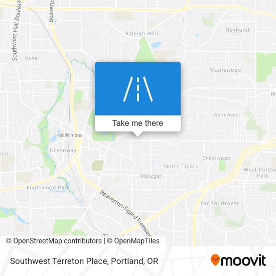 Southwest Terreton Place map