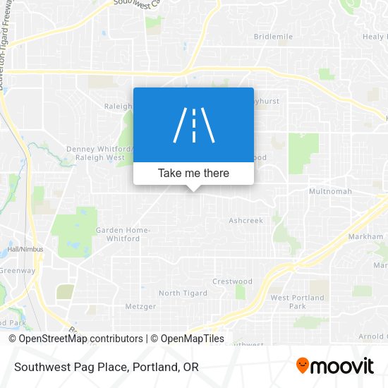 Southwest Pag Place map