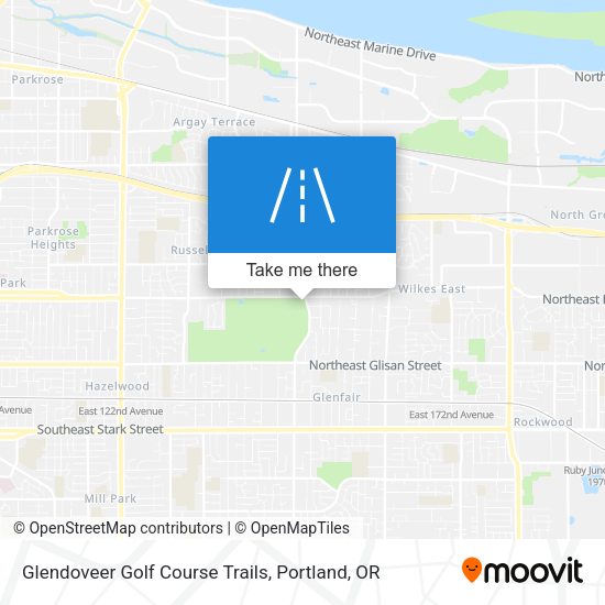 Glendoveer Golf Course Trails map