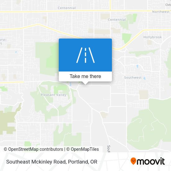 Southeast Mckinley Road map