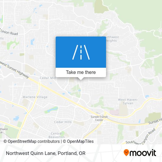 Mapa de Northwest Quinn Lane