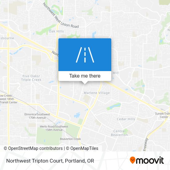 Mapa de Northwest Tripton Court