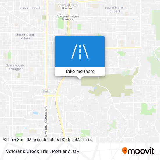 Mapa de Veterans Creek Trail