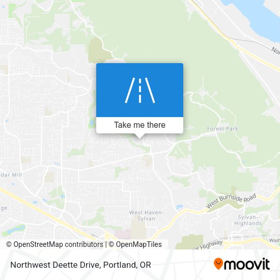 Northwest Deette Drive map
