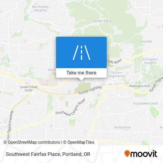 Southwest Fairfax Place map