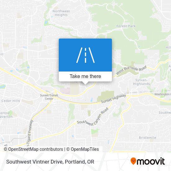 Southwest Vintner Drive map