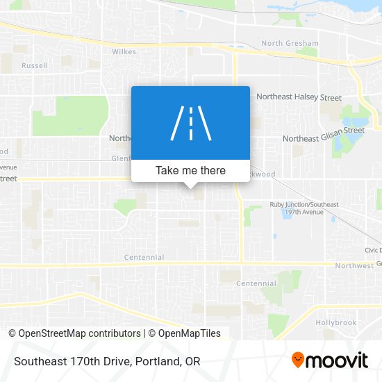 Southeast 170th Drive map