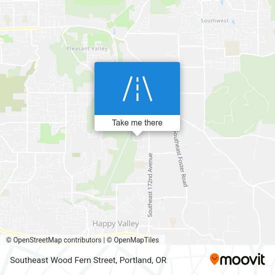 Southeast Wood Fern Street map