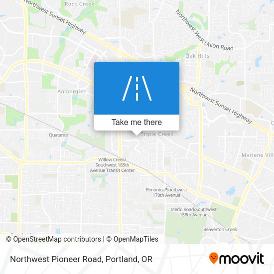 Northwest Pioneer Road map