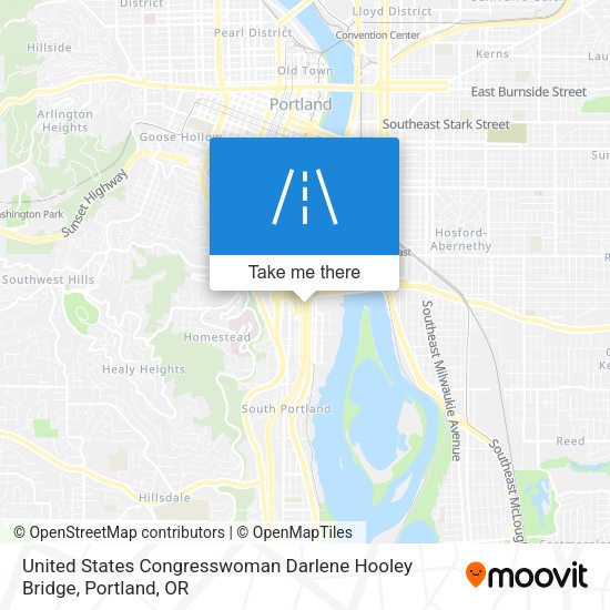 Mapa de United States Congresswoman Darlene Hooley Bridge