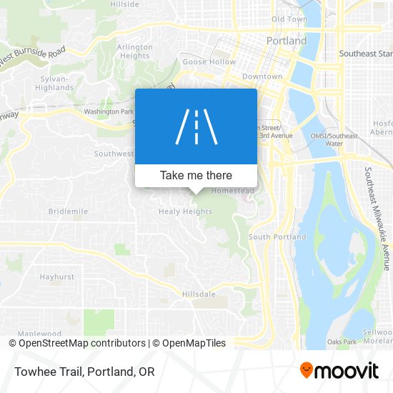 Towhee Trail map