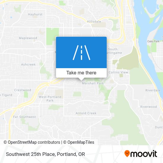 Mapa de Southwest 25th Place