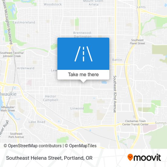 Southeast Helena Street map