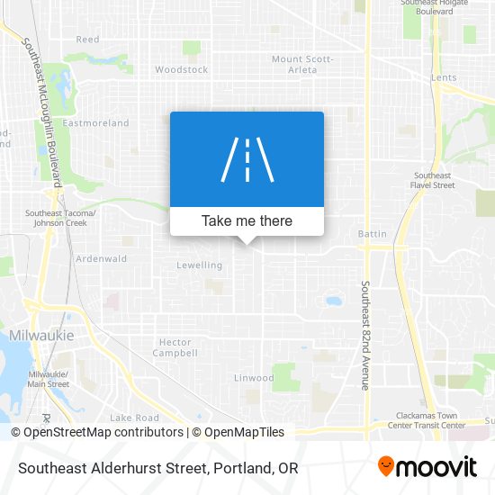 Southeast Alderhurst Street map