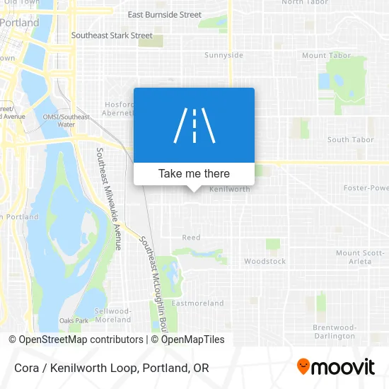 Cora / Kenilworth Loop map