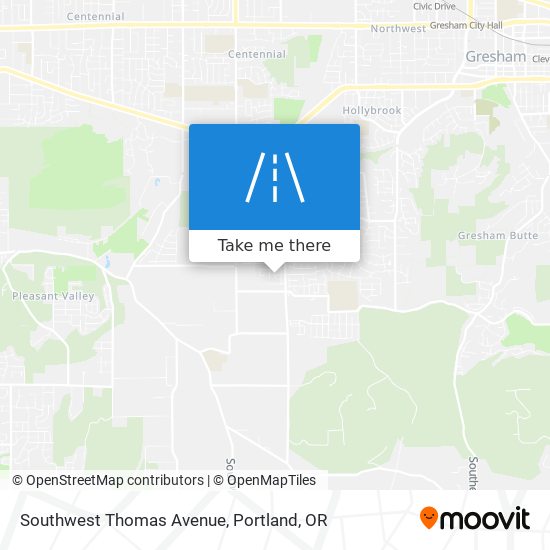 Mapa de Southwest Thomas Avenue
