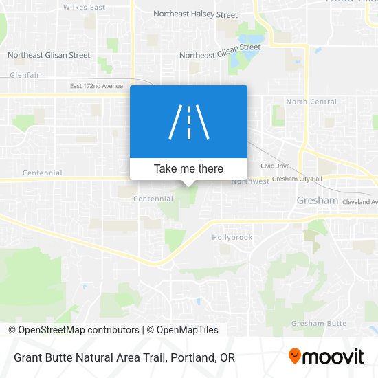Grant Butte Natural Area Trail map