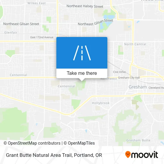 Grant Butte Natural Area Trail map