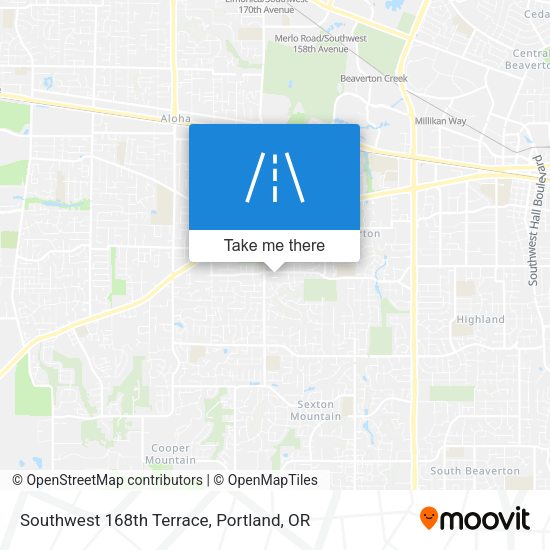 Mapa de Southwest 168th Terrace