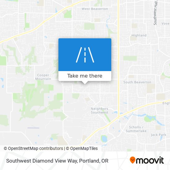 Southwest Diamond View Way map