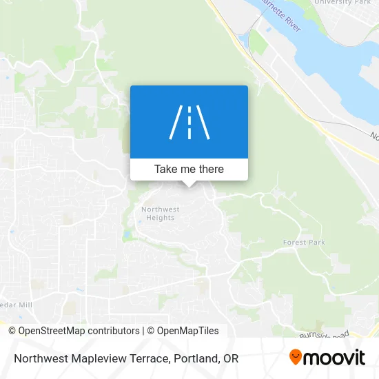 Northwest Mapleview Terrace map