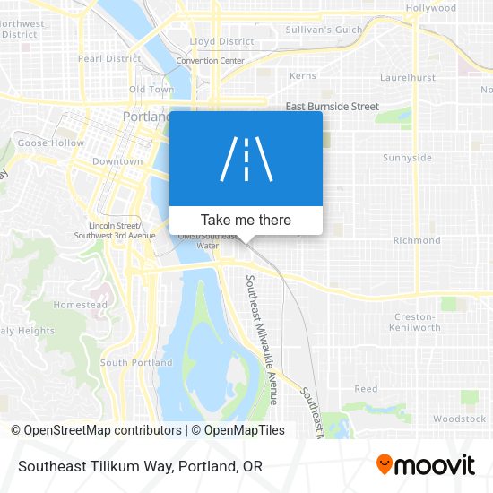Southeast Tilikum Way map