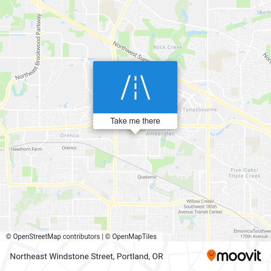 Northeast Windstone Street map