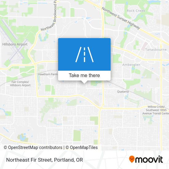 Northeast Fir Street map