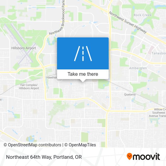 Northeast 64th Way map