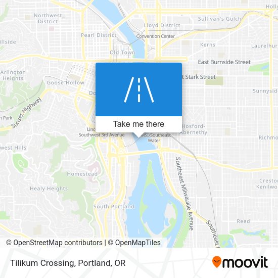 Tilikum Crossing map