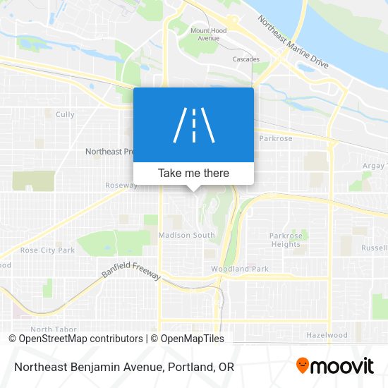 Northeast Benjamin Avenue map