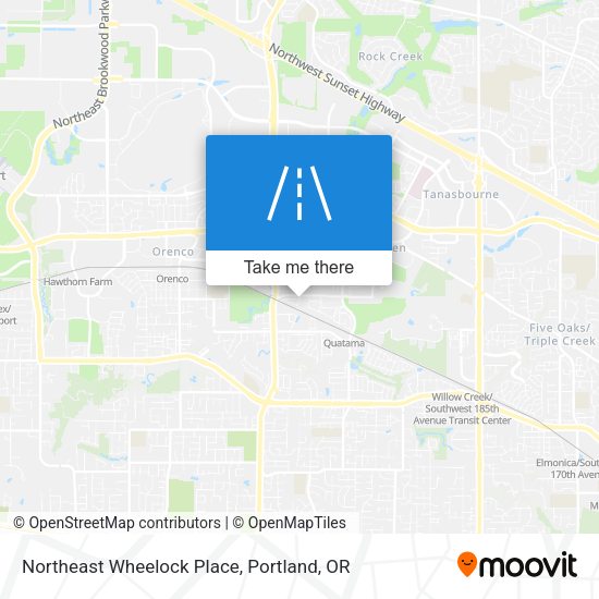 Northeast Wheelock Place map