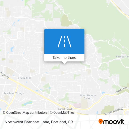 Mapa de Northwest Barnhart Lane