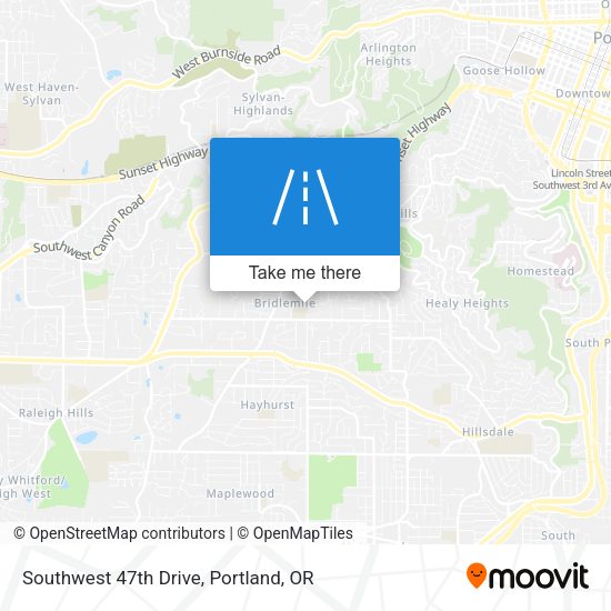 Mapa de Southwest 47th Drive