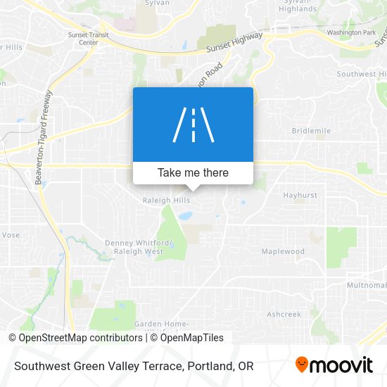 Mapa de Southwest Green Valley Terrace