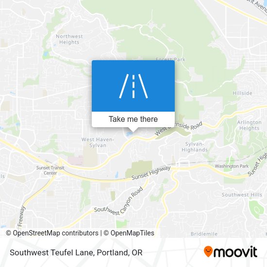 Southwest Teufel Lane map
