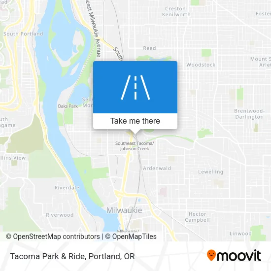 Tacoma Park & Ride map