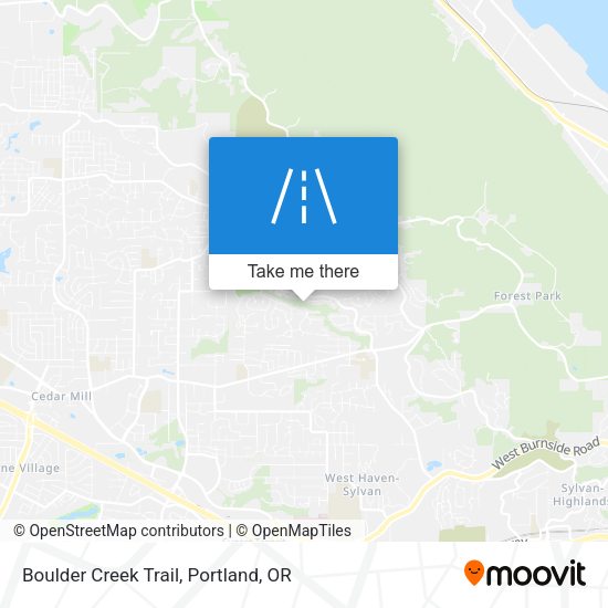 Mapa de Boulder Creek Trail