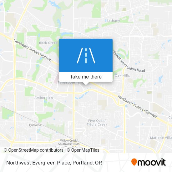 Northwest Evergreen Place map