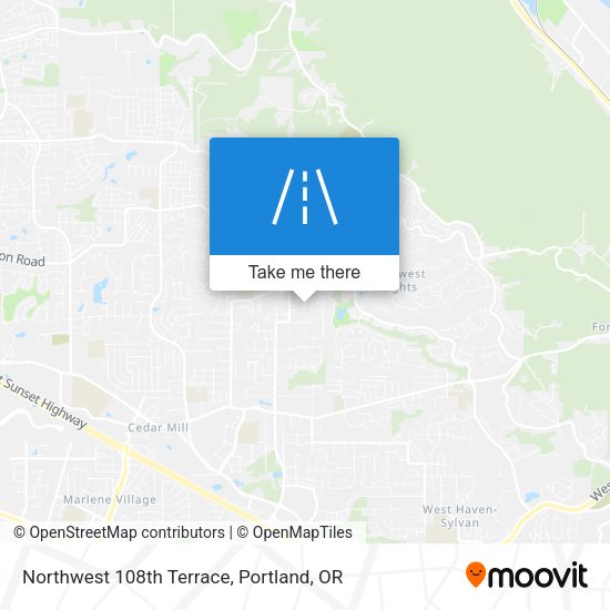 Northwest 108th Terrace map