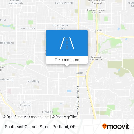 Mapa de Southeast Clatsop Street