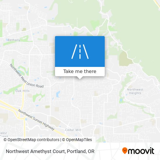 Northwest Amethyst Court map