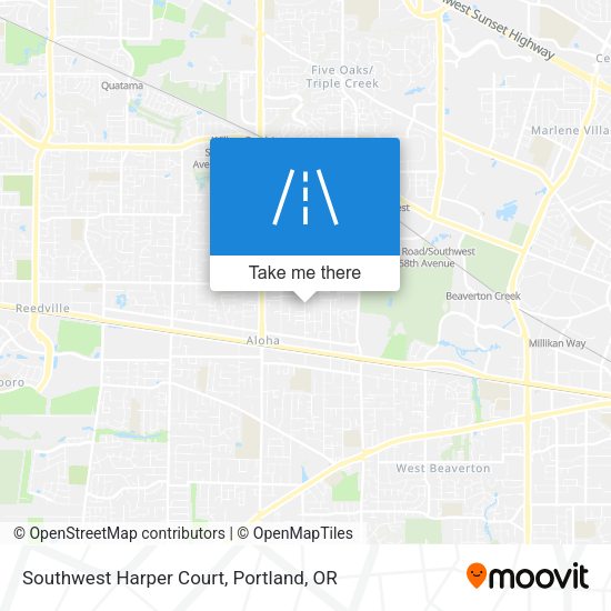 Southwest Harper Court map